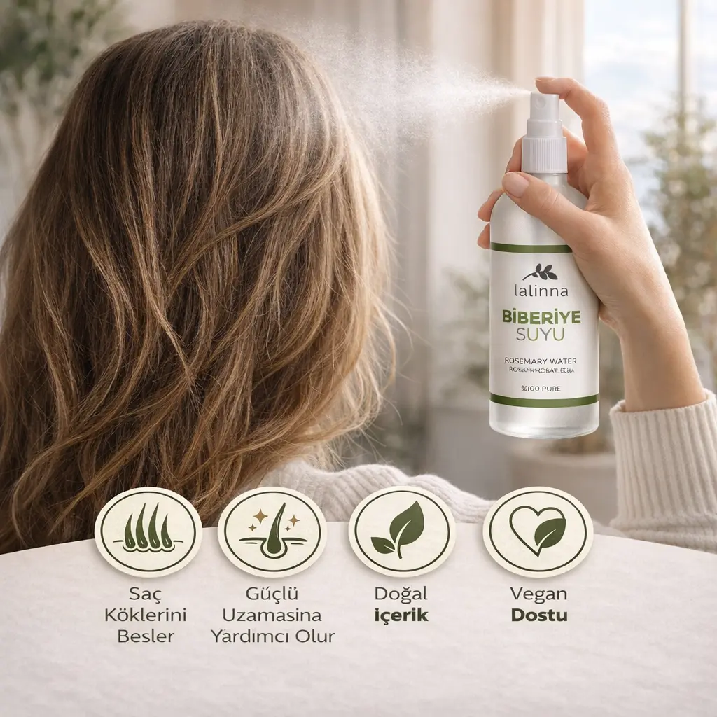 Doğal Biberiye Suyu Saç Toniği 100 ML - Görsel 3